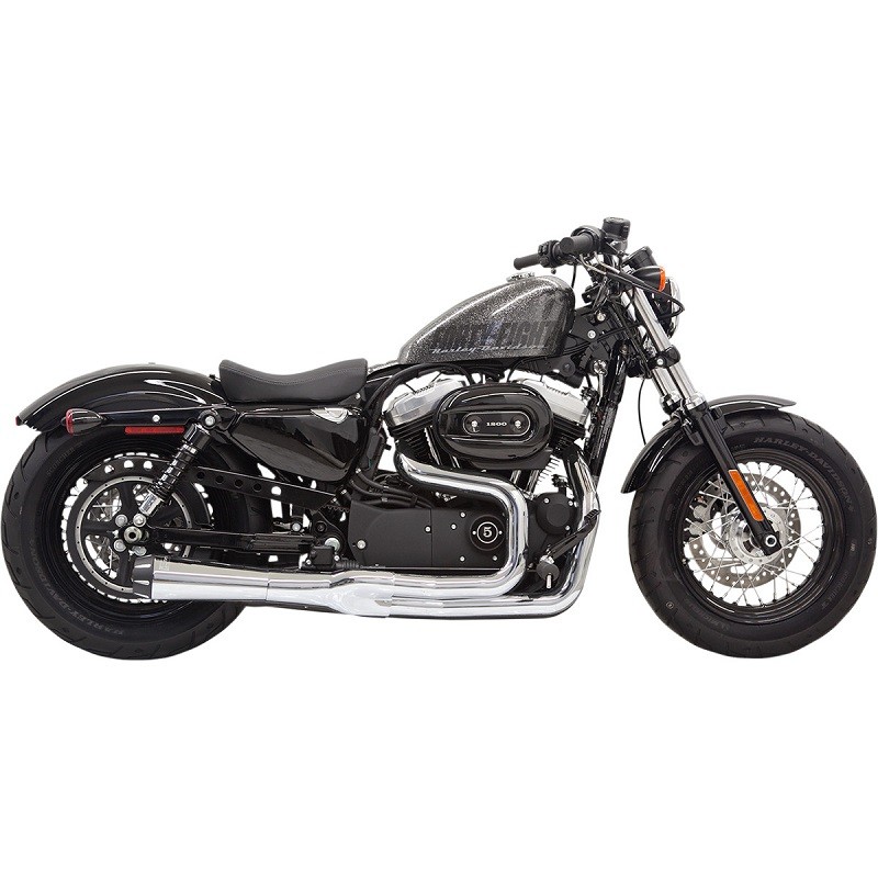 SCARICHI BASSANI XHAUST ROAD RAGE II MEGA POWER 2 IN 1 CROMATI SPORTSTER XL 14-21