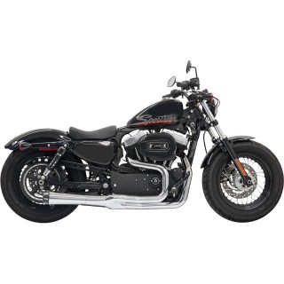 SCARICHI BASSANI XHAUST ROAD RAGE II MEGA POWER 2 IN 1 CROMATI SPORTSTER XL 04-13