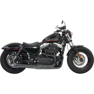 SCARICHI BASSANI XHAUST ROAD RAGE II MEGA POWER 2 IN 1 NERI SPORTSTER XL 04-13