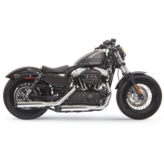 TERMINALI BASSANI XHAUST FIREPOWER SLIP-ON 3" CROMATO-NERO SPORTSTER XL 14-20