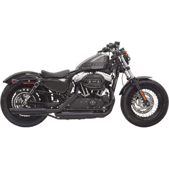 TERMINALI BASSANI XHAUST FIREPOWER SLIP-ON 3" SLASH CUT NERO SPORTSTER XL 14-20