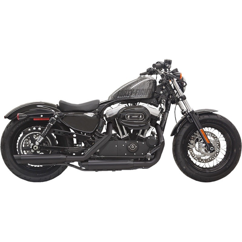 TERMINALI BASSANI XHAUST FIREPOWER SLIP-ON 3" SLASH CUT NERO SPORTSTER XL 14-20