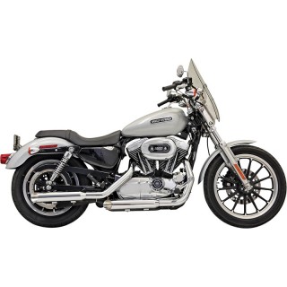 TERMINALI BASSANI XHAUST FIREPOWER SLIP-ON 3" SLASH CUT CROMATO SPORTSTER XL 04-13