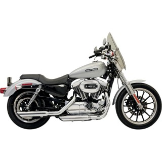 TERMINALI BASSANI XHAUST FIREPOWER SLIP-ON 3" SLASH DOWN CROMATO SPORTSTER XL 04-13