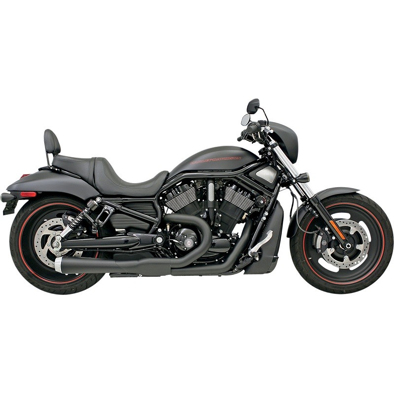 SCARICHI BASSANI XHAUST ROAD RAGE 2 IN 1 NERO HARLEY DAVIDSON V-ROD 07-17