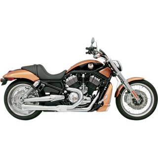 SCARICHI BASSANI XHAUST ROAD RAGE 2 IN 1 CROMATO HARLEY DAVIDSON V-ROD 02-05