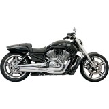 SCARICHI BASSANI XHAUST ROAD RAGE II B1 POWER 2 IN 1 CROMATO HARLEY V-ROD 04-17