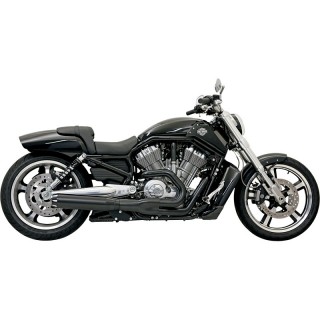 BASSANI XHAUST ROAD RAGE II B1 POWER 2 IN 1 BLACK EXHAUST HARLEY V-ROD 04-17