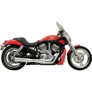 SCARICHI BASSANI XHAUST ROAD RAGE II B1 POWER 2 IN 1 CROMATO HARLEY V-ROD 02-05