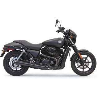 TERMINALE BASSANI XHAUST SLIP-ON 4" MEGAPHONE NERO HARLEY STREET 2015-2020