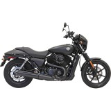 TERMINALE BASSANI XHAUST SLIP-ON 4" CORTO NERO HARLEY STREET 2015-2020