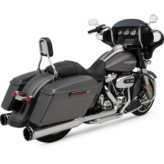 KHROME WERKS CROSSOVER CHROME EXHAUST TRACER END CAP HARLEY TOURING 17-21
