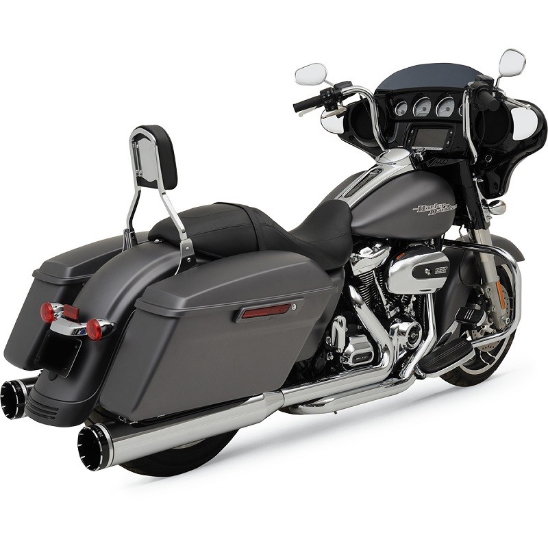 KHROME WERKS CROSSOVER CHROME EXHAUST TRACER END CAP HARLEY TOURING 17-21