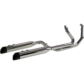 KHROME WERKS CROSSOVER CHROME EXHAUST EDGE END CAP HARLEY TOURING 17-21