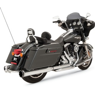 KHROME WERKS CROSSOVER CHROME EXHAUST TRACER END CAP HARLEY TOURING 09-16