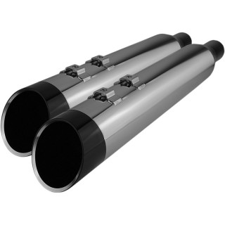 KHROME WERKS SLIP-ON HP-PLUS 4,5” CHROME MUFFLER EDGE END CAP TOURING 17-21