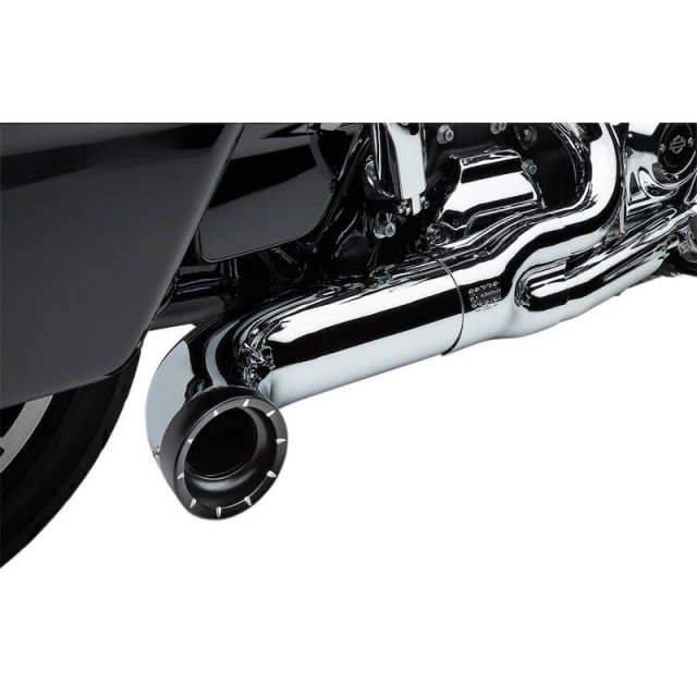 SCARICO COBRA TURN OUT 2-in-1 CROMATO PER HARLEY DAVIDSON TOURING 2018-2021 - ZOOM