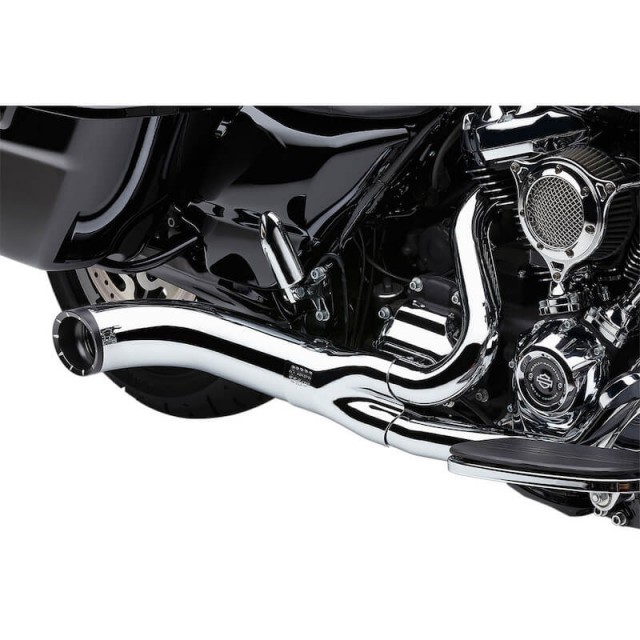 SCARICO COBRA TURN OUT 2-in-1 CROMATO PER HARLEY DAVIDSON TOURING 2018-2021 - DETTAGLIO
