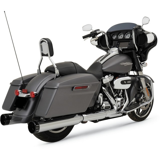 copy of KHROME WERKS SLIP-ON HP-PLUS 4,5” CHROME MUFFLER KLASSIC TIP END CAP TOURING 17-21