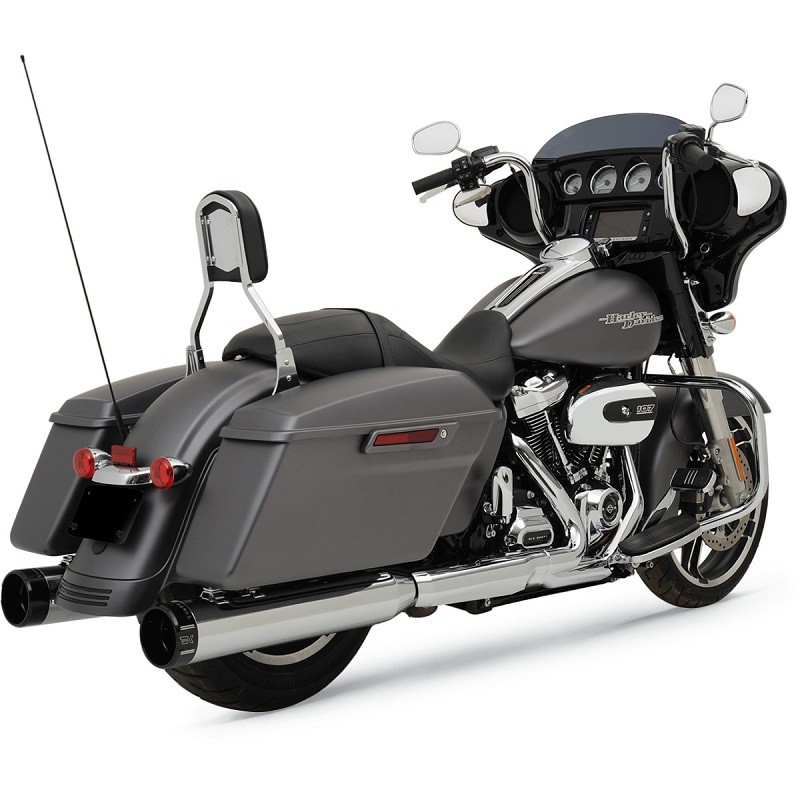 copy of KHROME WERKS SLIP-ON HP-PLUS 4,5” CHROME MUFFLER KLASSIC TIP END CAP TOURING 17-21