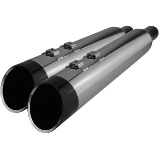 KHROME WERKS SLIP-ON HP-PLUS 4,5” CHROME MUFFLER EDGE END CAP TOURING 99-16