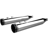 KHROME WERKS SLIP-ON HP-PLUS 4,5” CHROME MUFFLER TRACER END CAP TOURING 99-16