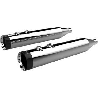 KHROME WERKS SLIP-ON HP-PLUS 4,5” CHROME MUFFLER TURBINE END CAP TOURING 99-16