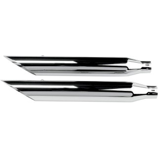 TERMINALI KHROME WERKS SLIP-ON HP-PLUS 3” CROMATI SLASH CUT HARLEY SOFTAIL 07-17
