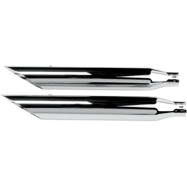 TERMINALI KHROME WERKS SLIP-ON HP-PLUS 3” CROMATI SLASH CUT HARLEY SOFTAIL 07-17