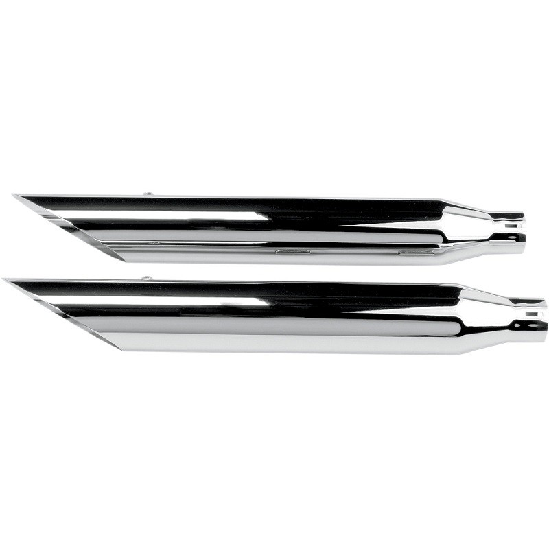 TERMINALI KHROME WERKS SLIP-ON HP-PLUS 3” CROMATI SLASH CUT HARLEY SOFTAIL 07-17