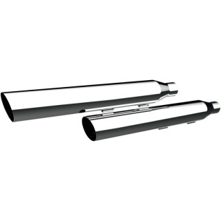 KHROME WERKS SLIP-ON HP-PLUS 3” CHROME SLANT DOWN MUFFLER HARLEY SOFTAIL 07-17