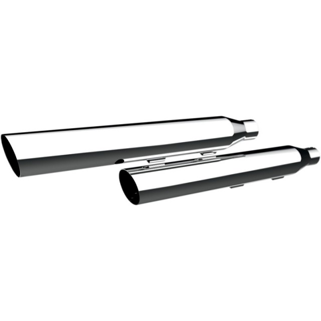 KHROME WERKS SLIP-ON HP-PLUS 3” CHROME SLANT DOWN MUFFLER HARLEY SOFTAIL 07-17
