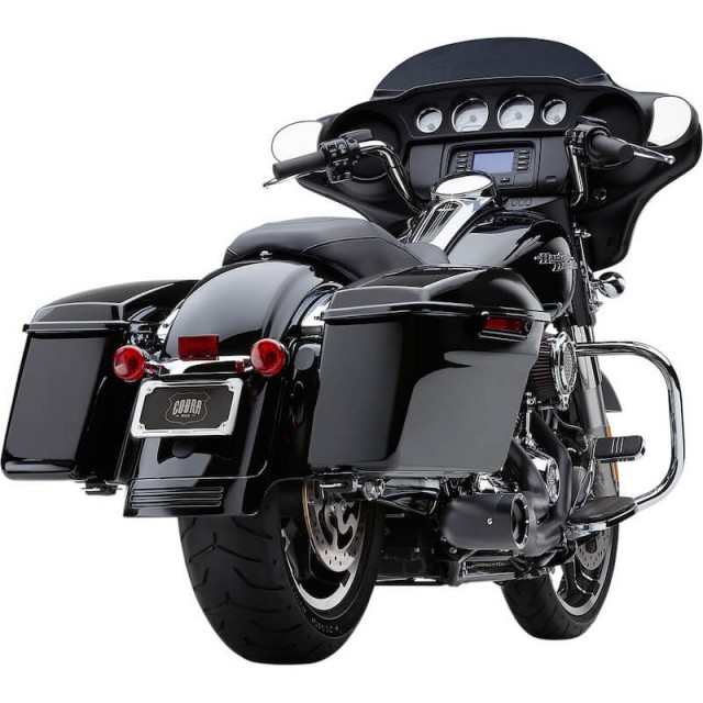 SCARICO COBRA TURN OUT 2-in-1 NERO PER HARLEY DAVIDSON TOURING 2018-2021 - RETRO
