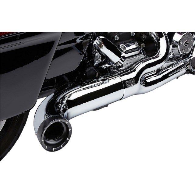 COBRA TURN OUT 2-IN-1 CHROME EXHAUST FOR HARLEY DAVIDSON TOURING 2009-2016 - MUFFLER SX