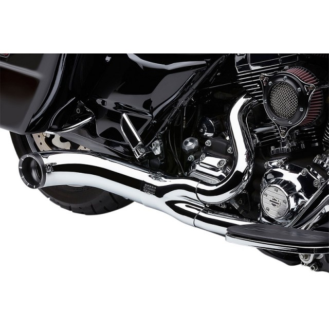 COBRA TURN OUT 2-IN-1 CHROME EXHAUST FOR HARLEY DAVIDSON TOURING 2009-2016 - MUFFLER DX