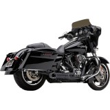 COBRA TURN OUT 2-IN-1 BLACK EXHAUST FOR HARLEY DAVIDSON TOURING 2009-2016 - SIDE