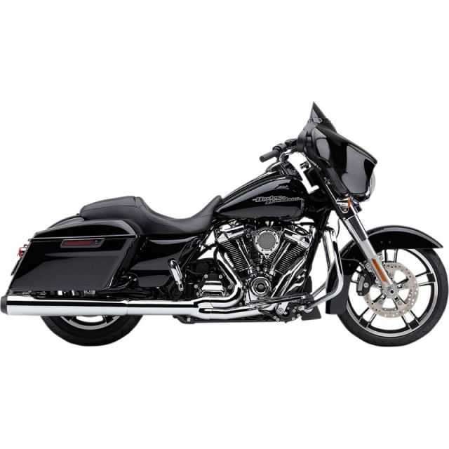 SCARICO COBRA 2-IN-1 EL DIABLO CROMATO PER HARLEY DAVIDSON TOURING 2017-2021 - LATO