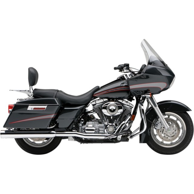 COBRA TRUE DUAL CHROME HEAD PIPES FOR HARLEY DAVIDSON TOURING 1995-2006