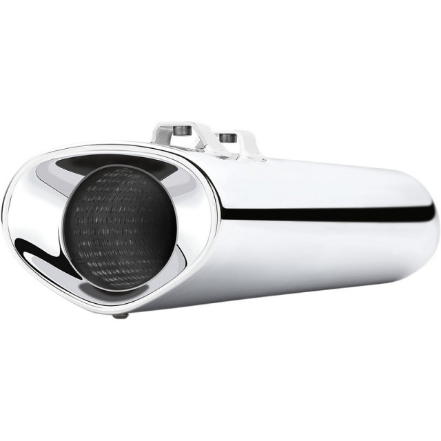 TERMINALI COBRA SLIP-ON TRI-FLO CROMATI HARLEY DAVIDSON TOURING 1995-2016 - TERMINALI
