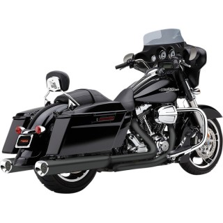 COBRA SLIP-ON TRI-FLO BLACK MUFFLERS HARLEY DAVIDSON TOURING 1995-2016