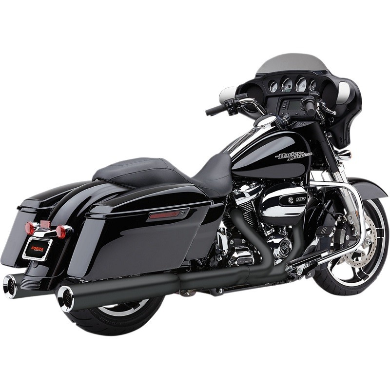 TERMINALI COBRA SLIP-ON POWR-FLO 4.5” NERI HARLEY DAVIDSON TOURING 1995-2016