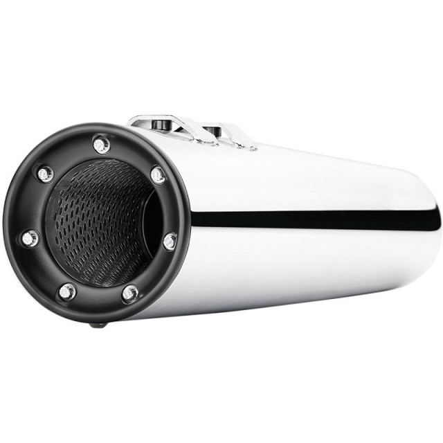 TERMINALI COBRA SLIP-ON POWR-FLO 4.5” CROMATI-NERI HARLEY DAVIDSON TOURING 1995-2016 - TERMINALE