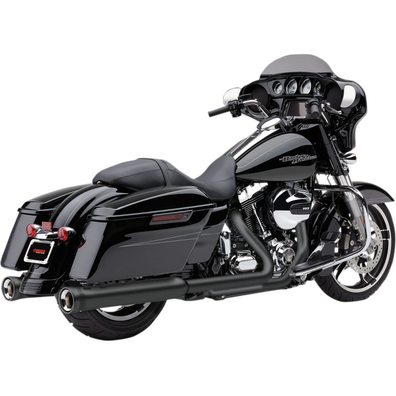 TERMINALI COBRA SERIE NH NERI PER HARLEY DAVIDSON TOURING 1995-2016