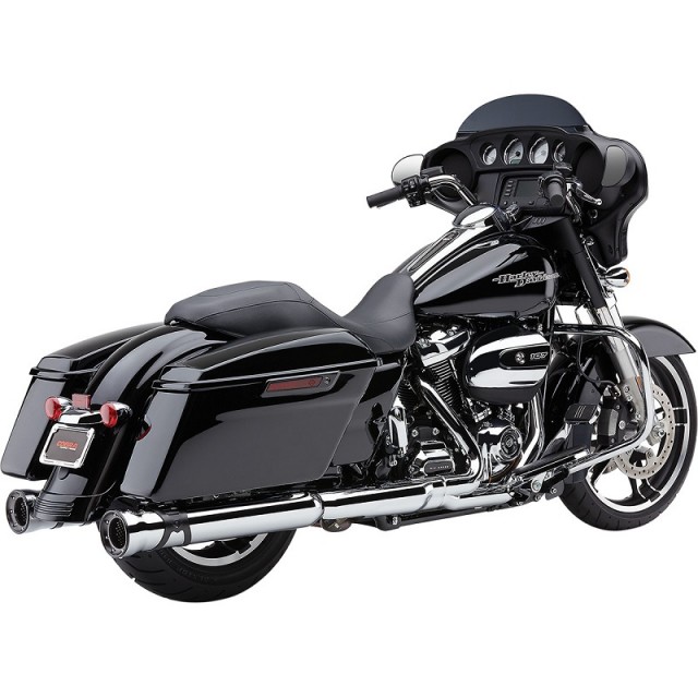 COBRA SLIP-ON 4,5" RACE PRO CHROME MUFFLER HARLEY DAVIDSON TOURING 17-21