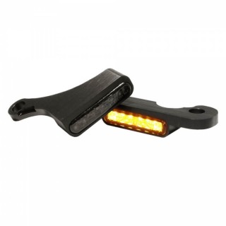 HEINZ BIKES BLACK FRONT LED TURN SIGNALS FOR HARLEY DAVIDSON SOFTAIL 2018-2021