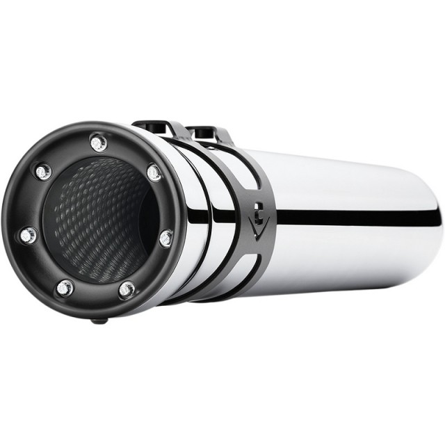 TERMINALI COBRA SLIP-ON 4,5" RACE PRO CROMATO HARLEY DAVIDSON TOURING 95-16 - TERMINALE