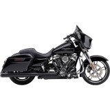 COBRA SLIP-ON 4” BLACK MUFFLERS WITH CONTRAST CUT END CAP TOURING 2017-2021