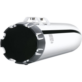 TERMINALI COBRA SLIP-ON 4” CROMATO FONDELLO A CONTRASTO TOURING 1995-2016