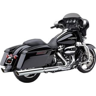 COBRA 909 TWIN 4" CHROME MUFFLERS HARLEY TOURING TOURING 2017-2021