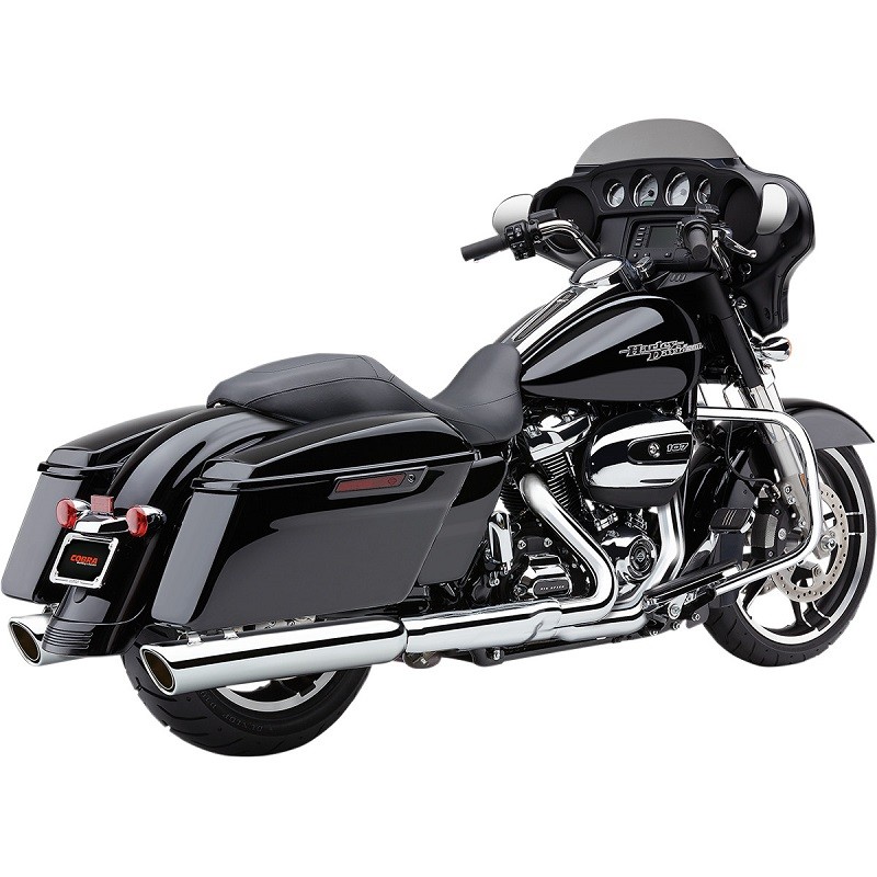 TERMINALI COBRA 909 TWIN DA 4” CROMATI HARLEY DAVIDSON TOURING 2017-2021